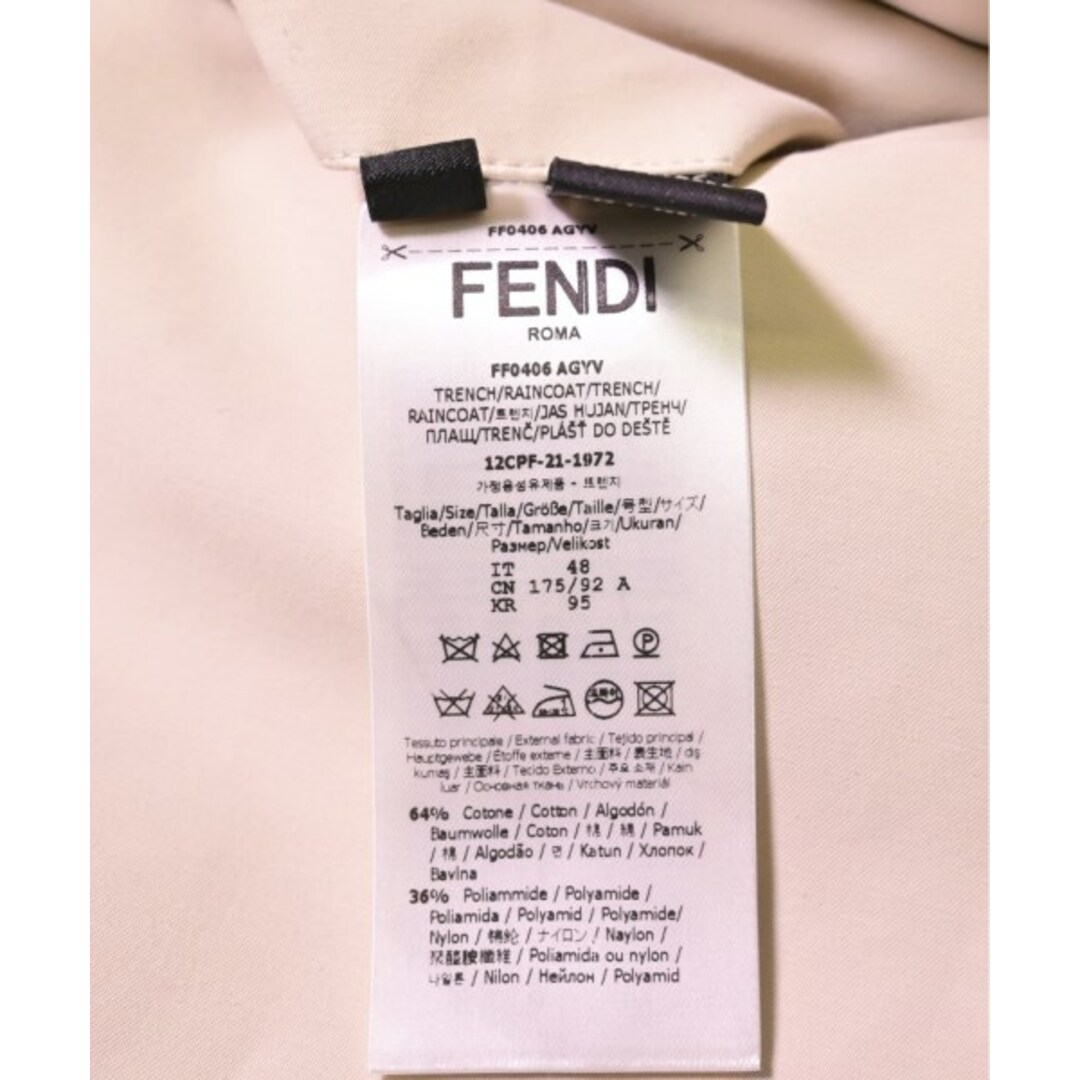 FENDI(フェンディ)のFENDI フェンディ コート（その他） 48(L位) ベージュx茶 【古着】【中古】 メンズのジャケット/アウター(その他)の商品写真