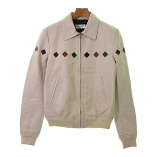 SAINT LAURENT PARIS ライダース 44(S位) オフホワイト 【古着】【中古】(ライダースジャケット)