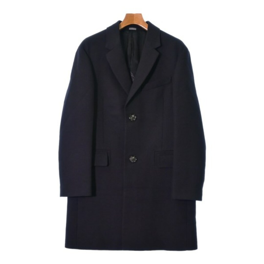 LANVIN(ランバン)のLANVIN ランバン チェスターコート 44(S位) 黒 【古着】【中古】 メンズのジャケット/アウター(チェスターコート)の商品写真