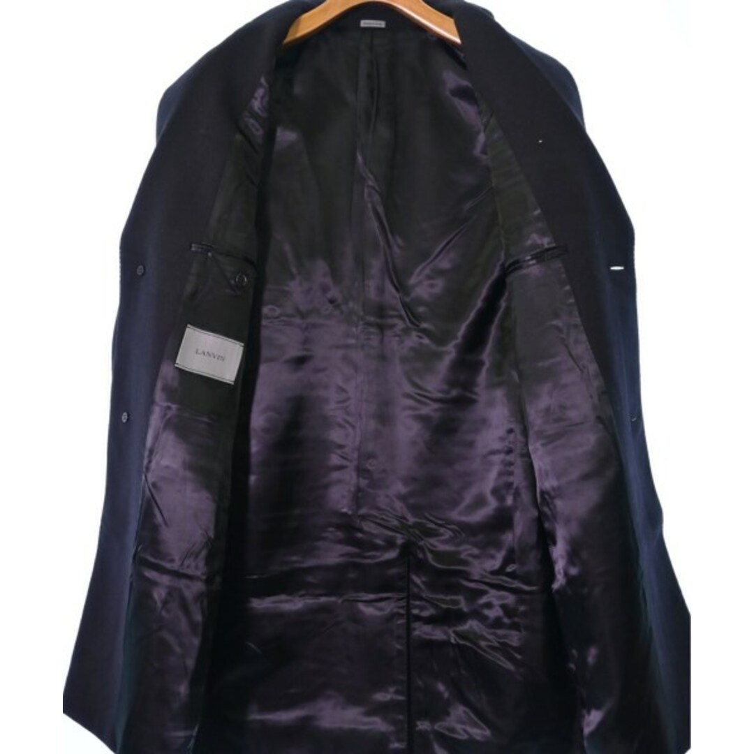 LANVIN(ランバン)のLANVIN ランバン チェスターコート 44(S位) 黒 【古着】【中古】 メンズのジャケット/アウター(チェスターコート)の商品写真