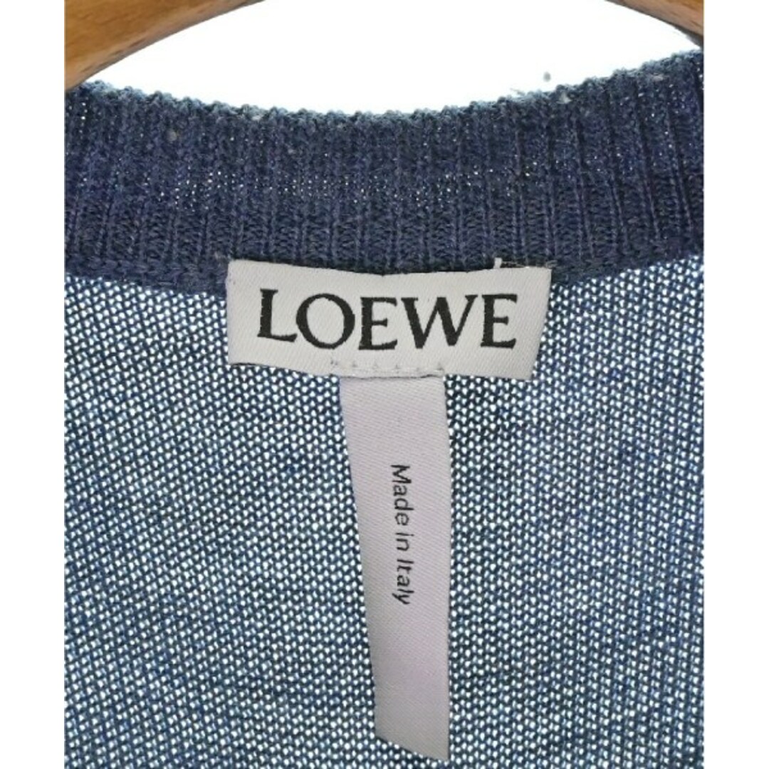 LOEWE(ロエベ)のLOEWE ロエベ ニット・セーター XS 水色x白x赤等 【古着】【中古】 レディースのトップス(ニット/セーター)の商品写真