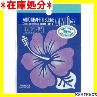 ☆送料無料 東洋マーク ハイビスカス 蓄光パープル ラメ入 カー 3096 37(その他)