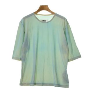 エムエムシックス(MM6)のMM6 Tシャツ・カットソー L 水色xベージュ(グラデーション) 【古着】【中古】(カットソー(半袖/袖なし))