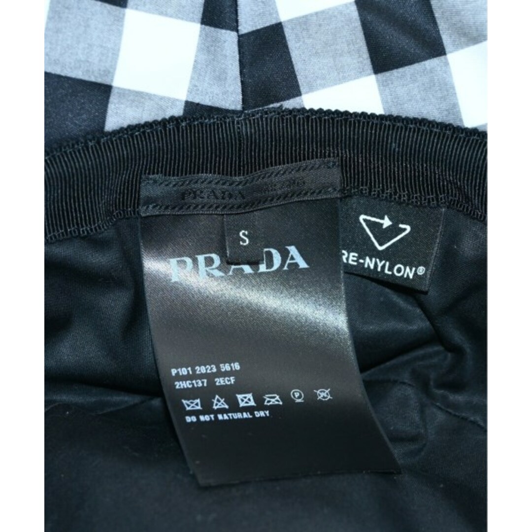 PRADA(プラダ)のPRADA プラダ ハット S 黒x白(ギンガムチェック) 【古着】【中古】 メンズの帽子(ハット)の商品写真