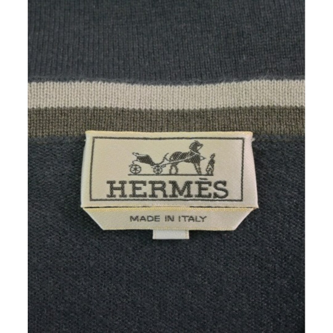 Hermes(エルメス)のHERMES エルメス ニット・セーター M グレー系 【古着】【中古】 メンズのトップス(ニット/セーター)の商品写真