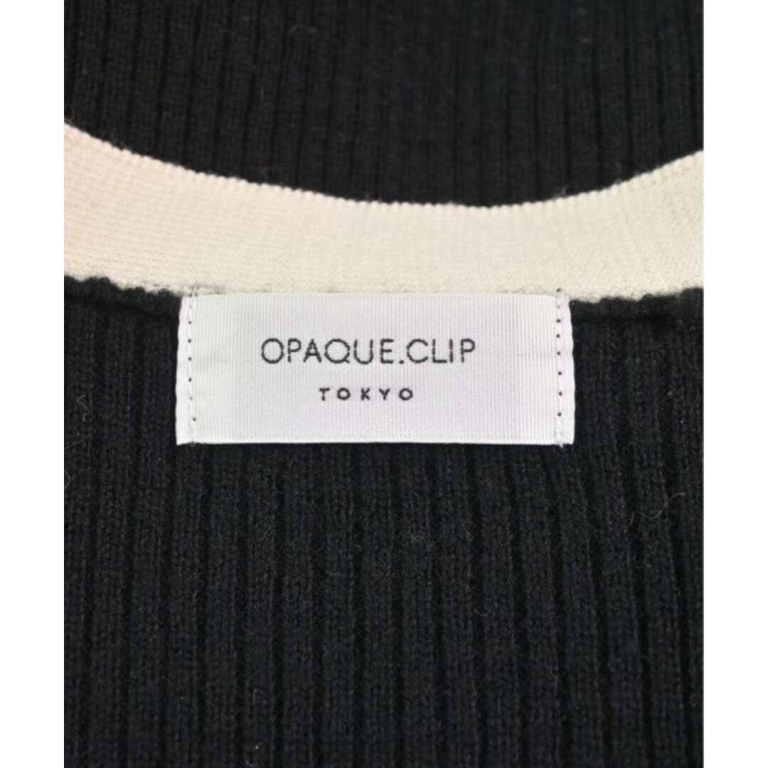 OPAQUE.CLIP(オペークドットクリップ)のOPAQUE.CLIP オペークドットクリップ カーディガン 38(M位) 黒 【古着】【中古】 レディースのトップス(カーディガン)の商品写真