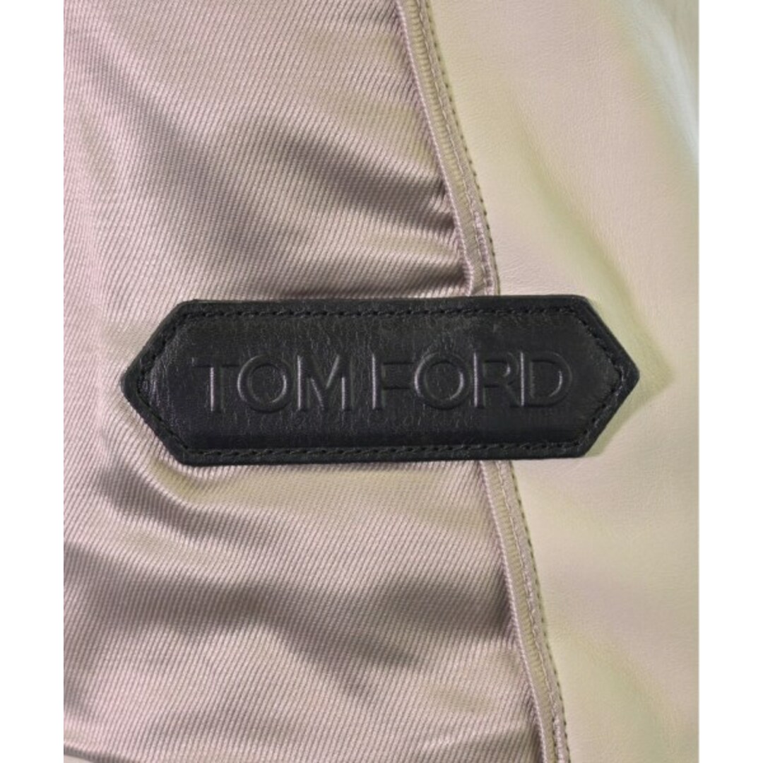 TOM FORD(トムフォード)のTOM FORD トムフォード ライダース 48(L位) オフホワイト 【古着】【中古】 メンズのジャケット/アウター(ライダースジャケット)の商品写真