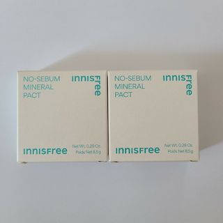 イニスフリー(Innisfree)の【新品未開封】イニスフリー ノーセバム ミネラルパクトS 8.5g　2個セット(フェイスパウダー)