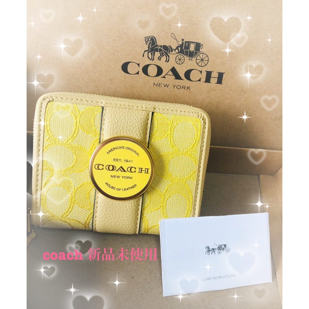 レディースCOACH（コーチ）コンパクトファスナー財布 C8323