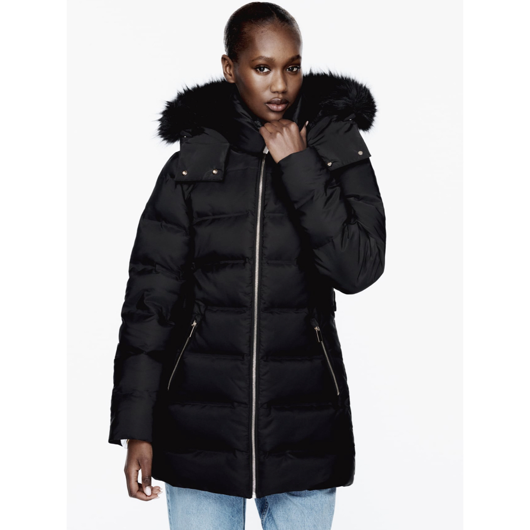 ZARA - セミロングダウンジャケット フードの通販 by ®️|ザラ ZARA - セミロングダウンジャケット フードの通販 by ®️|ザラ