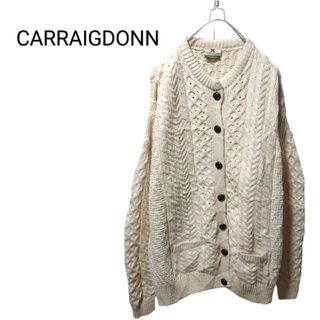 キャレイグドン(CARRAIG DONN)の【CARRAIGDONN】北欧 アランケーブル編み カーディガン A-1534(カーディガン)