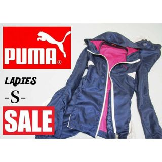 プーマ(PUMA)のレディースS◇PUMA◇サイドヒョウ柄セットアップnavy ナイロン肌触り(トレーニング用品)