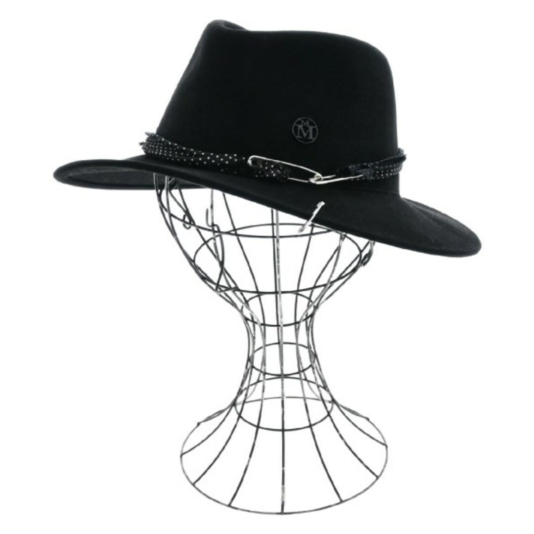 Maison Michel(メゾンミッシェル)のMAISON MICHEL メゾンミッシェル ハット M 黒 【古着】【中古】 メンズの帽子(ハット)の商品写真