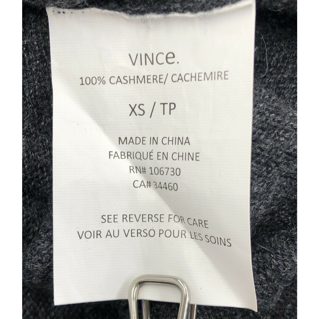Vince(ビンス)の美品 ヴィンス VINCE Vネック 長袖ニット カシミヤ100％ メンズ XS メンズのトップス(ニット/セーター)の商品写真