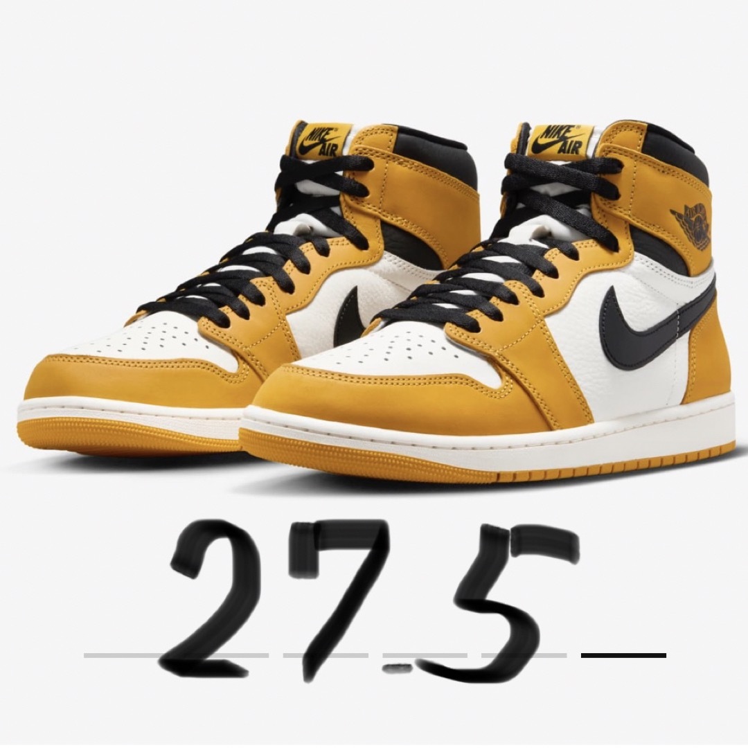 通販限定商品 エアジョーダン1 HIGH OG Yellow Ochre | allsurherrajes