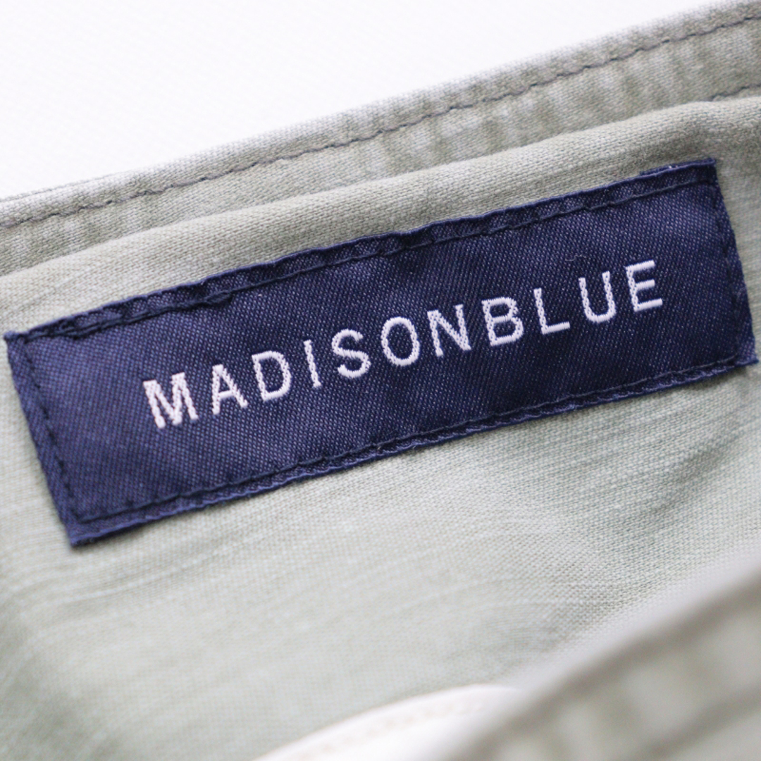 MADISONBLUE(マディソンブルー)のマディソンブルー MADISONBLUE SOFIE バックサテン タイト ロングスカート 02(M)/カーキ ボトムス【2400013644679】 レディースのスカート(ひざ丈スカート)の商品写真