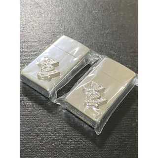 zippo シルバーメタル スワロフスキー 2点 限定品 2004年製 ★(その他)