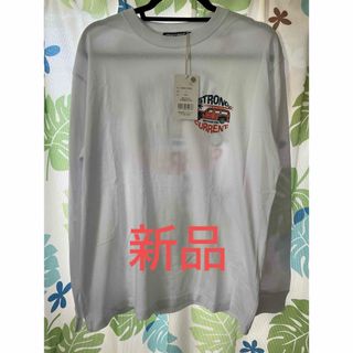 カヒコ(KAHIKO)のハワイ　STRONG CURRENT ストロングカレント　白M　メンズ　長袖T(Tシャツ/カットソー(七分/長袖))