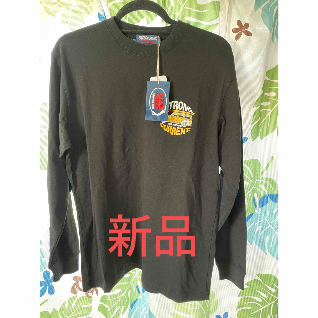 ハワイ　STRONG CURRENT ストロングカレント　黒M　メンズ　長袖T メンズのトップス(Tシャツ/カットソー(七分/長袖))の商品写真