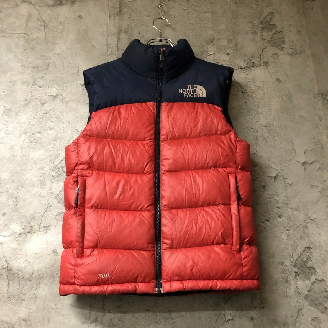 THE NORTH FACE - ザノースフェイス ダウンベスト レッド メンズXS 700