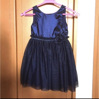 エイチアンドエム(H&M)のドレス ネイビー ブルー 95 くらい(ドレス/フォーマル)
