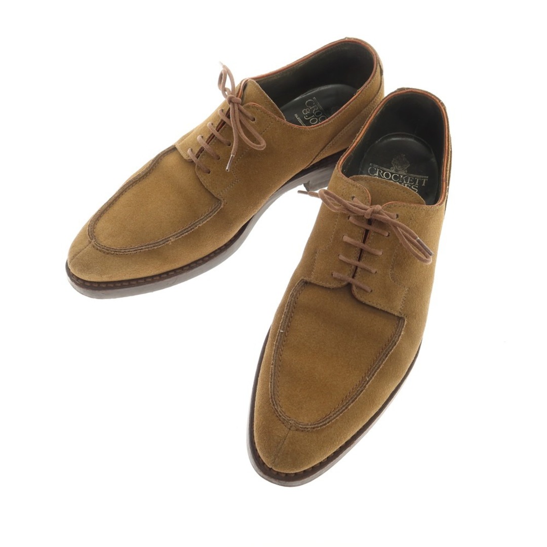 Crockett&Jones(クロケットアンドジョーンズ)の【中古】クロケットアンドジョーンズ CROCKETT&JONES WIGSTON スエード ドレスシューズ ブラウン【サイズ5E】【メンズ】 メンズの靴/シューズ(ドレス/ビジネス)の商品写真