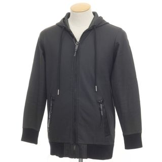 ディーゼル(DIESEL)の【中古】ディーゼル DIESEL ポリウレタンコーティング スウェットパーカー ブラック【サイズXS】【メンズ】(パーカー)