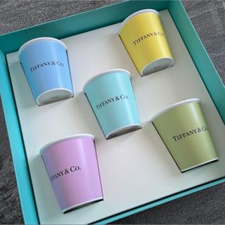 ティファニー(Tiffany & Co.)の Tiffany カップ5個セット　ペーパーカップデザイン(グラス/カップ)