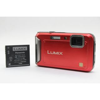 【返品保証】 パナソニック Panasonic LUMIX DMC-FT20 レッド バッテリー付き コンパクトデジタルカメラ  s4965(コンパクトデジタルカメラ)