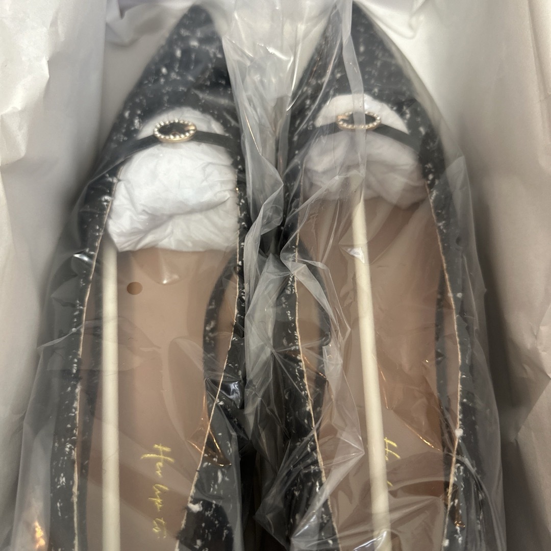 wclosether lip to／Orangery Crystal Belted Pumps