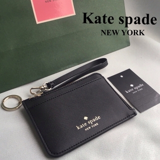 ケイトスペードニューヨーク(kate spade new york)の新品Kate spade リストレットストラップ付本革パスケース コインケース(コインケース)