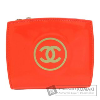 シャネル(CHANEL)のCHANEL ココマーク シルバー金具 二つ折り財布（小銭入れあり） エナメル レディース(財布)