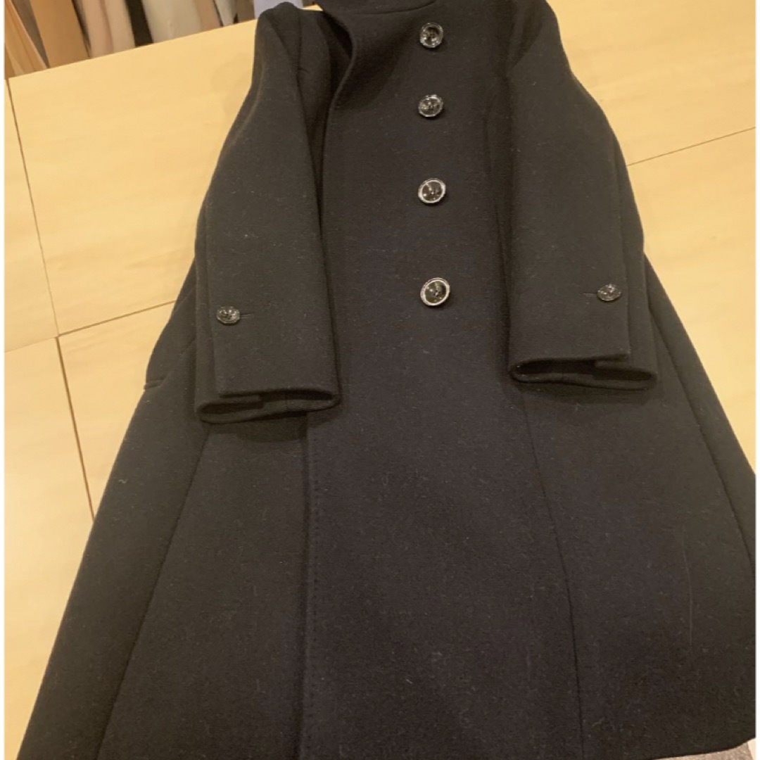 ESTNATION(エストネーション)のエストネーション　黒　ロングコート レディースのジャケット/アウター(ロングコート)の商品写真