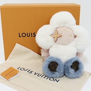 ルイヴィトン(LOUIS VUITTON)のルイ ヴィトン LOUIS VUITTON ドゥドゥ・ヴィヴィエンヌ ぬいぐるみ モノグラム・フラワー GI0445 ホワイト ピンク ブルー 未使用品(ぬいぐるみ/人形)