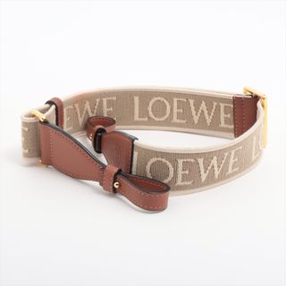 ロエベ(LOEWE)のロエベ アナグラム キャンバス×レザー  ベージュ レディース その他小物(その他)