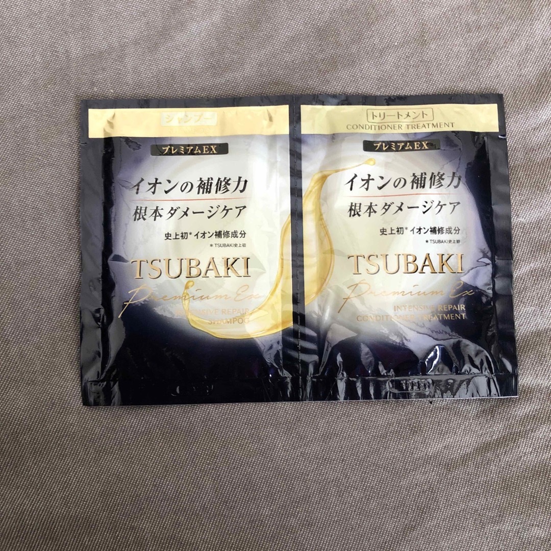 TUBAKI    シャンプー & トリートメント　　プレミアムEX 7日分 インテリア/住まい/日用品の日用品/生活雑貨/旅行(旅行用品)の商品写真