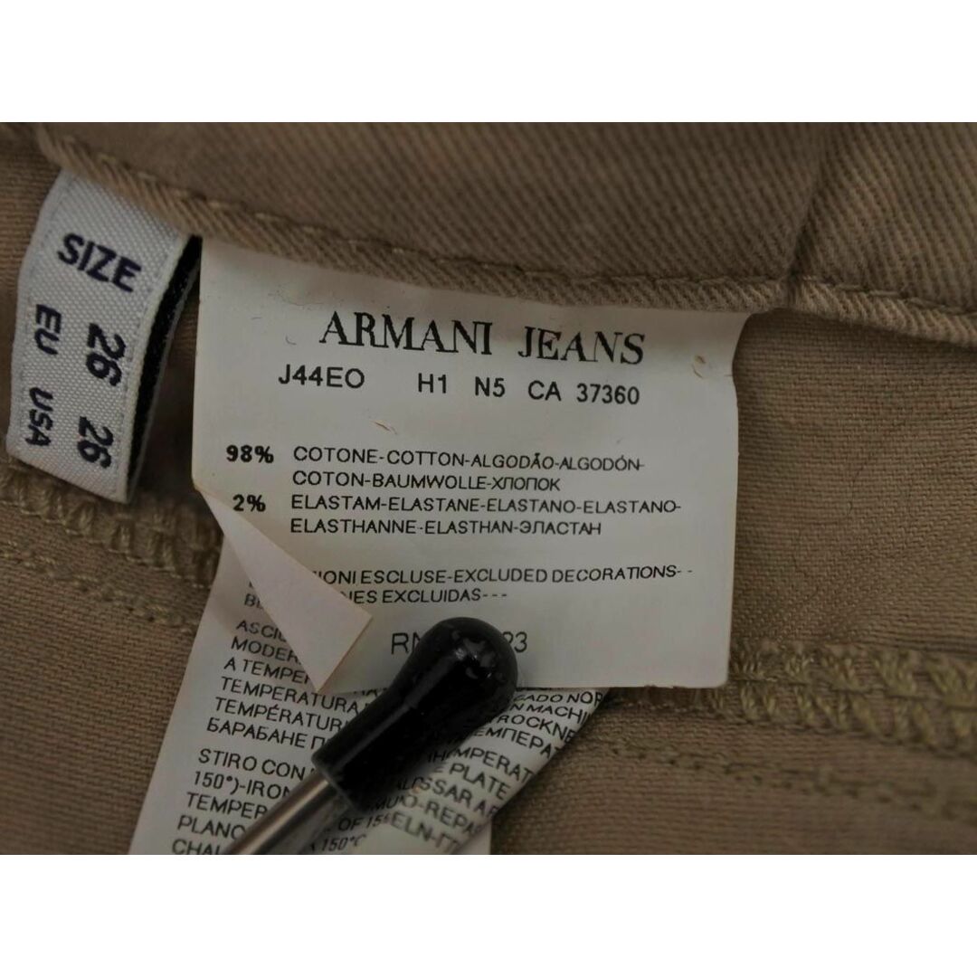 ARMANI JEANS(アルマーニジーンズ)のアルマーニジーンズ スキニー パンツ size26/ベージュ ■■ レディース レディースのパンツ(スキニーパンツ)の商品写真