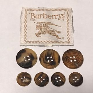 バーバリー(BURBERRY)のBurberrys  バーバリー　ボタンセット　刻印ボタン　ブラウン系　(各種パーツ)