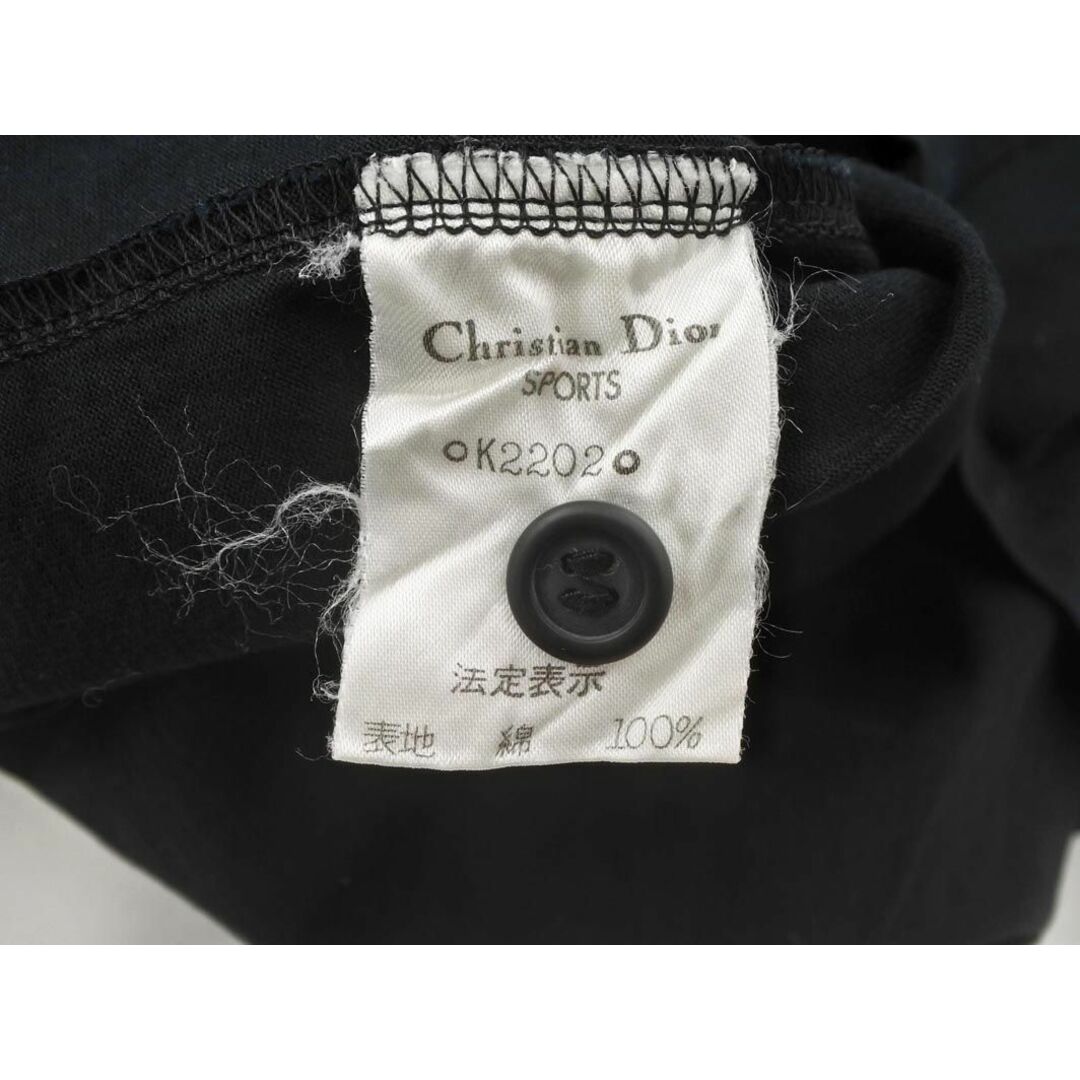 Christian Dior(クリスチャンディオール)のクリスチャンディオール スポーツ ポロシャツ sizeM/黒 ◇■ レディース レディースのトップス(ポロシャツ)の商品写真