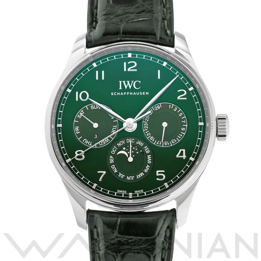 IWC(インターナショナルウォッチカンパニー)の中古 インターナショナルウォッチカンパニー IWC IW344207 グリーン メンズ 腕時計 メンズの時計(腕時計(アナログ))の商品写真