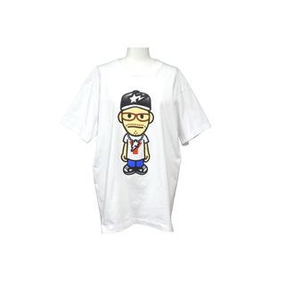 A BATHING APE アベイシングエイプ YOU THE ROCK ユウザロックTシャツ 半袖 Lサイズ ホワイト コットン 美品 中古 58592(Tシャツ(半袖/袖なし))