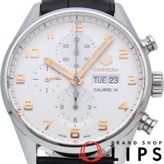 タグホイヤー(TAG Heuer)のタグ・ホイヤー カレラ キャリバー 16 クロノグラフ デイデイト Carrera Calibre 16 Chronograph Day-Date CV2A1AC.FC6380 箱 保証書 SS/革 メンズ時計 ホワイト 仕上げ済 美品 【中古】(その他)