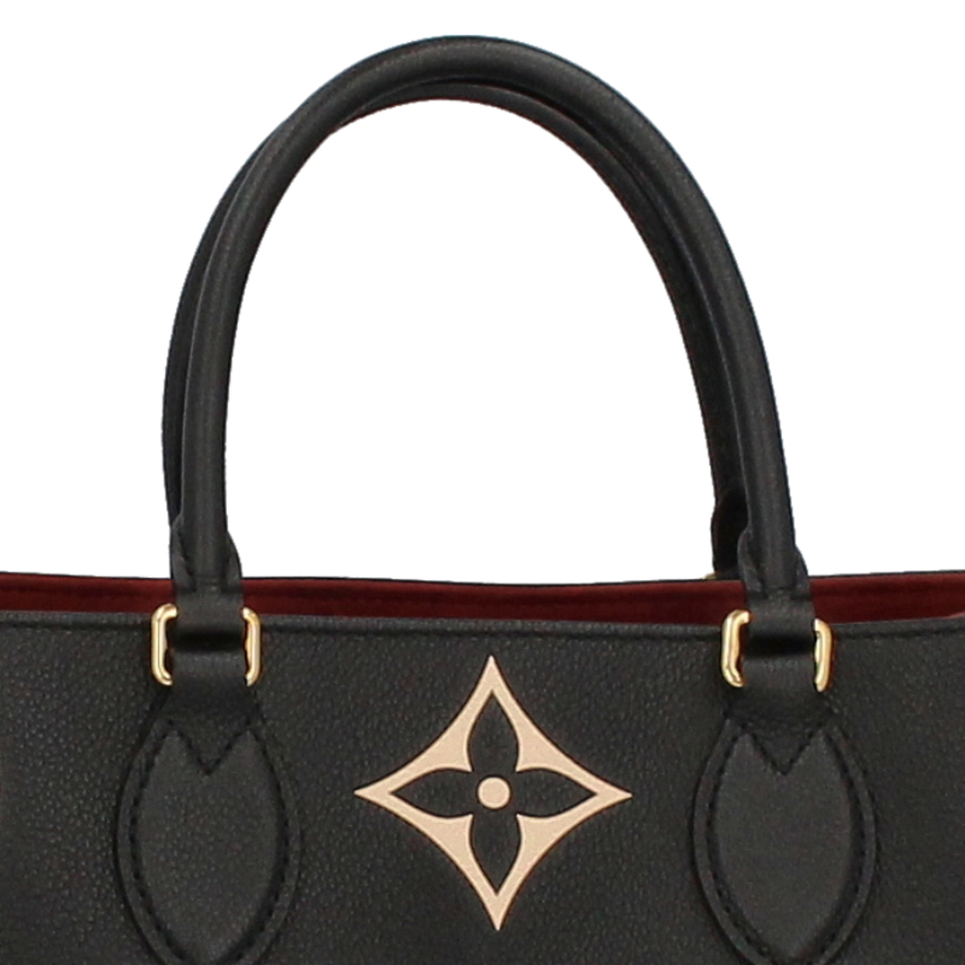 LOUIS VUITTON(ルイヴィトン)のルイ・ヴィトン オンザゴーMM  M45495 バイカラーモノグラムアンプラントレザー レディースハンドバッグ
 ブラック/ベージュ【中古】 レディースのバッグ(ハンドバッグ)の商品写真