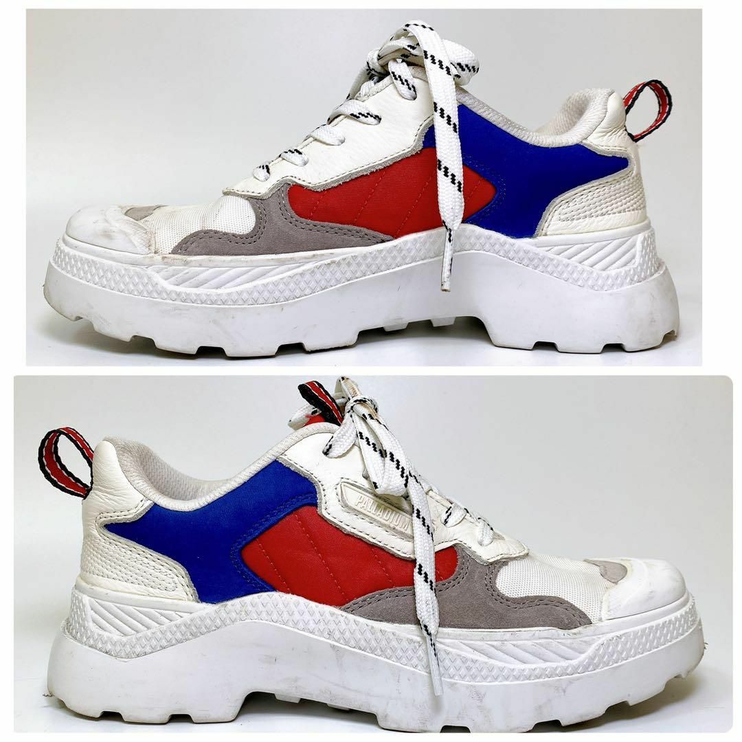 PALLADIUM(パラディウム)の3006美品数回 パラディウム スニーカー 厚底 シューズ 靴 23㎝程 白 レディースの靴/シューズ(スニーカー)の商品写真