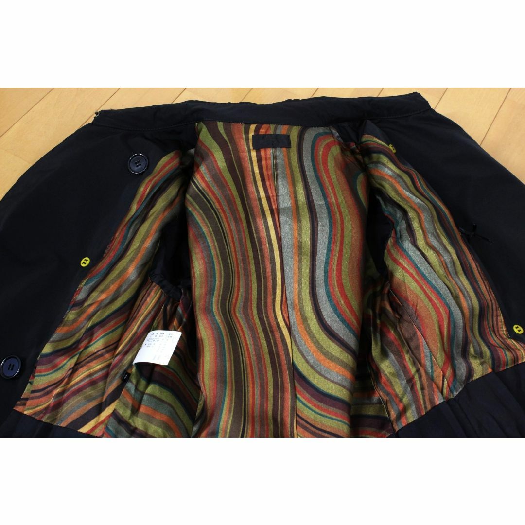 Paul Smith(ポールスミス)の05【極美品】ポールスミス ブラック 中綿入り トレンチコート 38 レディース レディースのジャケット/アウター(ロングコート)の商品写真