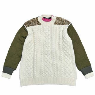 ジュンヤワタナベ(JUNYA WATANABE)のZ) 美品 ジュンヤワタナベ 21AW ケーブルニット sizeM (ニット/セーター)