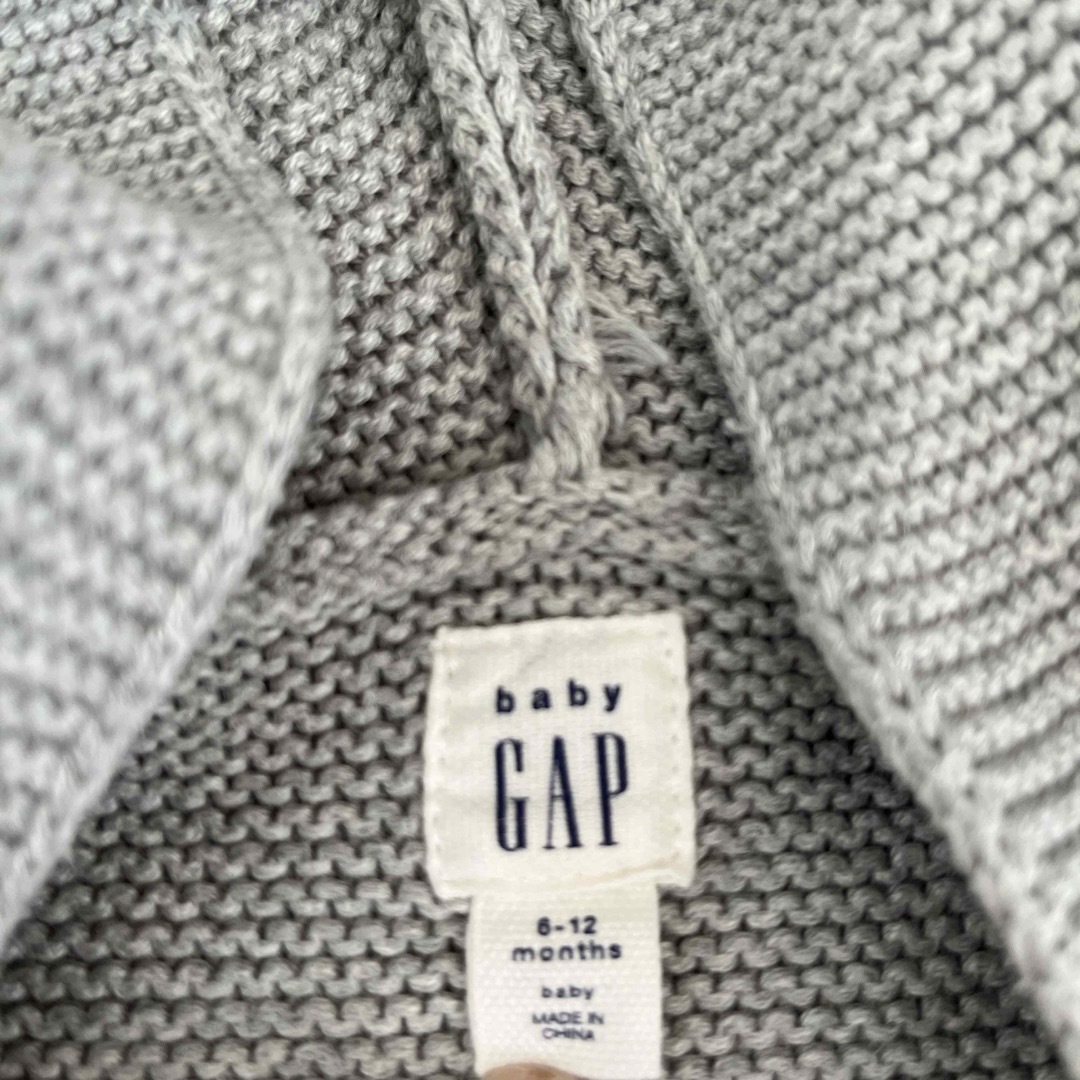 babyGAP(ベビーギャップ)のベビーギャップ　カーディガン　くま耳 キッズ/ベビー/マタニティのベビー服(~85cm)(カーディガン/ボレロ)の商品写真