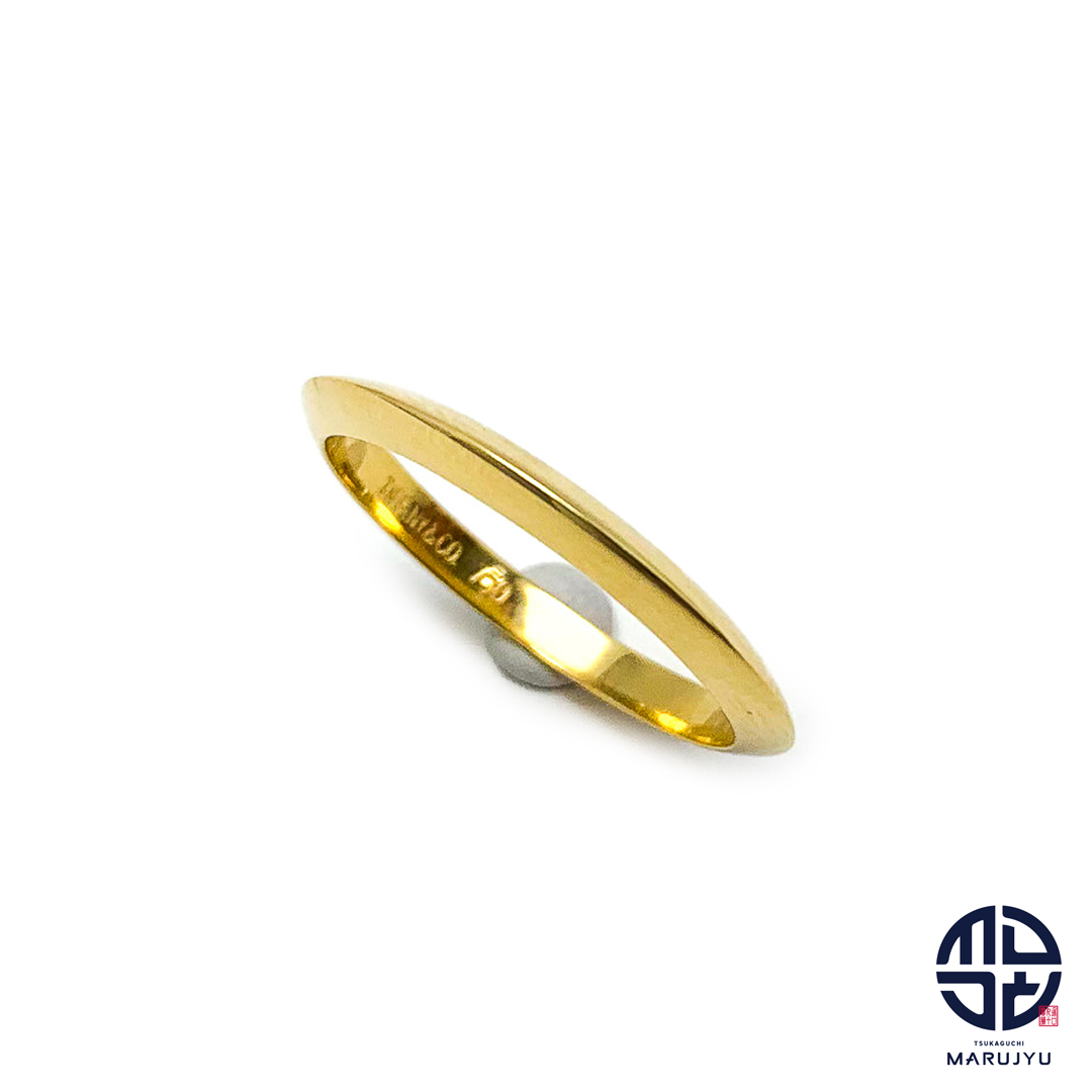 TIFFANY Tiffany ティファニー ナイフエッジ リング 指輪 750 K18 イエローゴールド 約10.5号 ブランドジュエリー アクセサリー使用感や汚れ傷の目立つ商品Ｃ