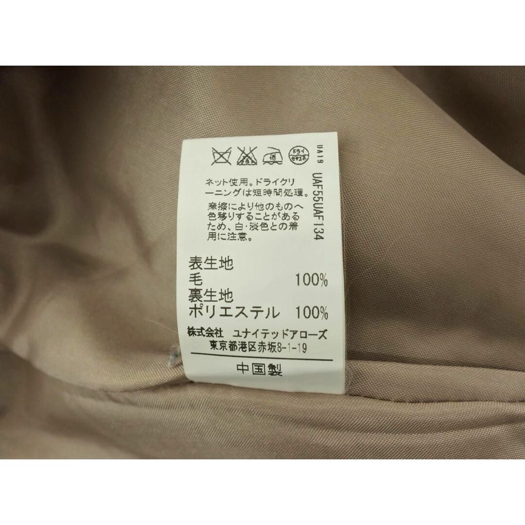 UNITED ARROWS(ユナイテッドアローズ)のgreen label relaxing グリーンレーベルリラクシング ユナイテッドアローズ ウール100% ショート丈 コート size38/ベージュ ◆■ レディース レディースのジャケット/アウター(その他)の商品写真