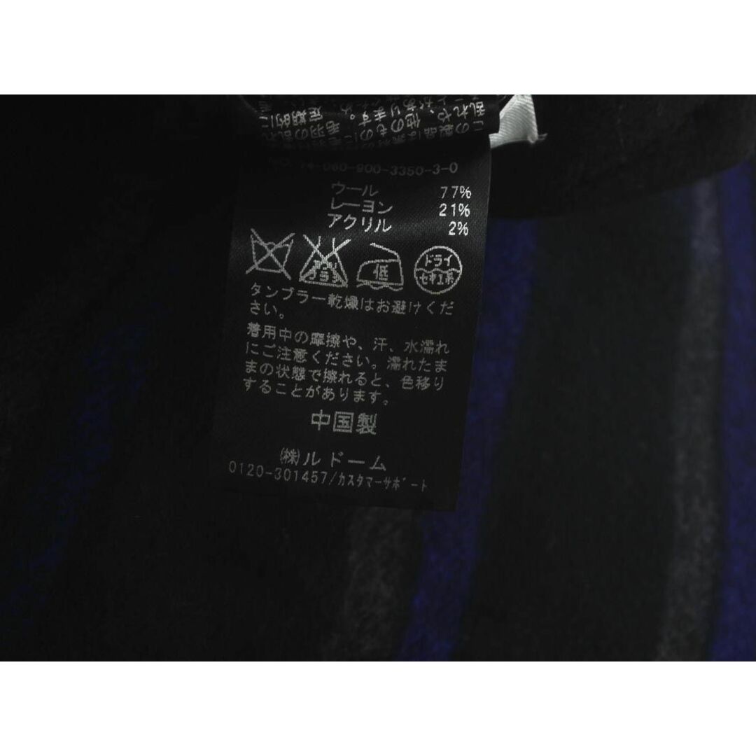 IENA(イエナ)のIENA イエナ ウール混 ストライプ 巻き ラップ スカート size36/黒 ◆■ レディース レディースのスカート(ミニスカート)の商品写真